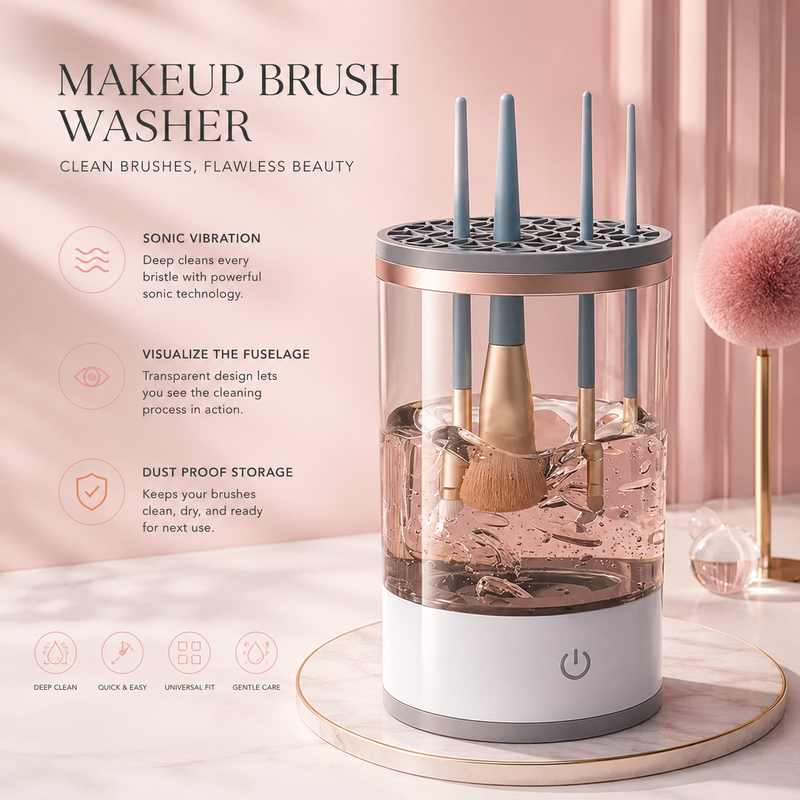 USB Quick Clean Makeup Brush Cleaner