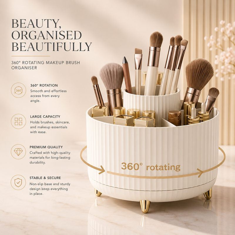 Elegant Spin Makeup Organizer
