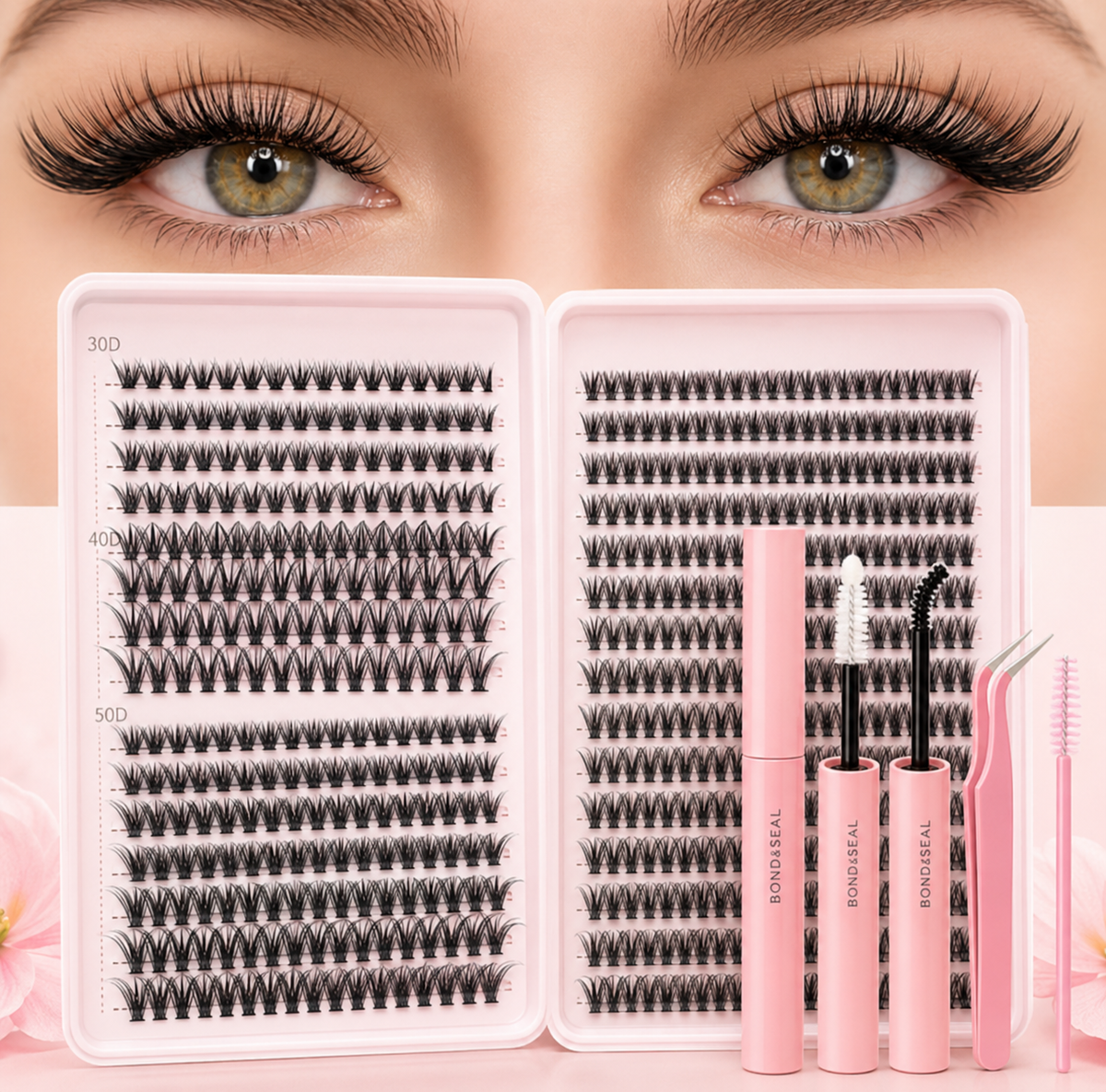 Beauty Warehouse 640-Piece Individual Cluster Eyelash Extensions
