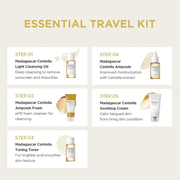 Centella Skincare Travel Kit